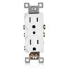 Faith Duplex Receptacle Outlet, Tamper-Resistant 3-Prong Outlet, 15A 125V, UL Listed, White, 10PK SSRE2TR-WH-10